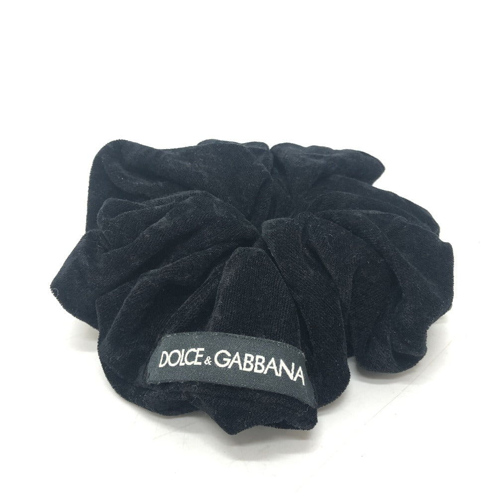 DOLCE&amp;GABBANA Big Hair Scrunchie, Velvet, Women's, Black