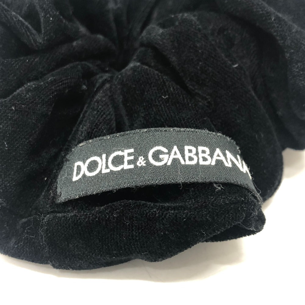 DOLCE&amp;GABBANA Big Hair Scrunchie, Velvet, Women's, Black