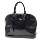 LOUIS VUITTON M93595 Monogram Vernis Alma GM Shoulder Bag/Handbag in Canvas/Patent Leather, Women's, Amaranth Dark Purple