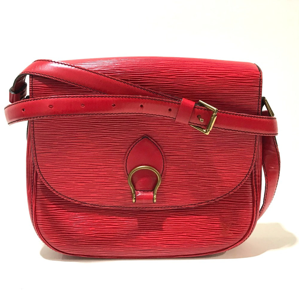 LOUIS VUITTON M52197 Epi Saint-Cloud Crossbody Pochette Shoulder Bag in Epi Leather, Women's, Castilian Red