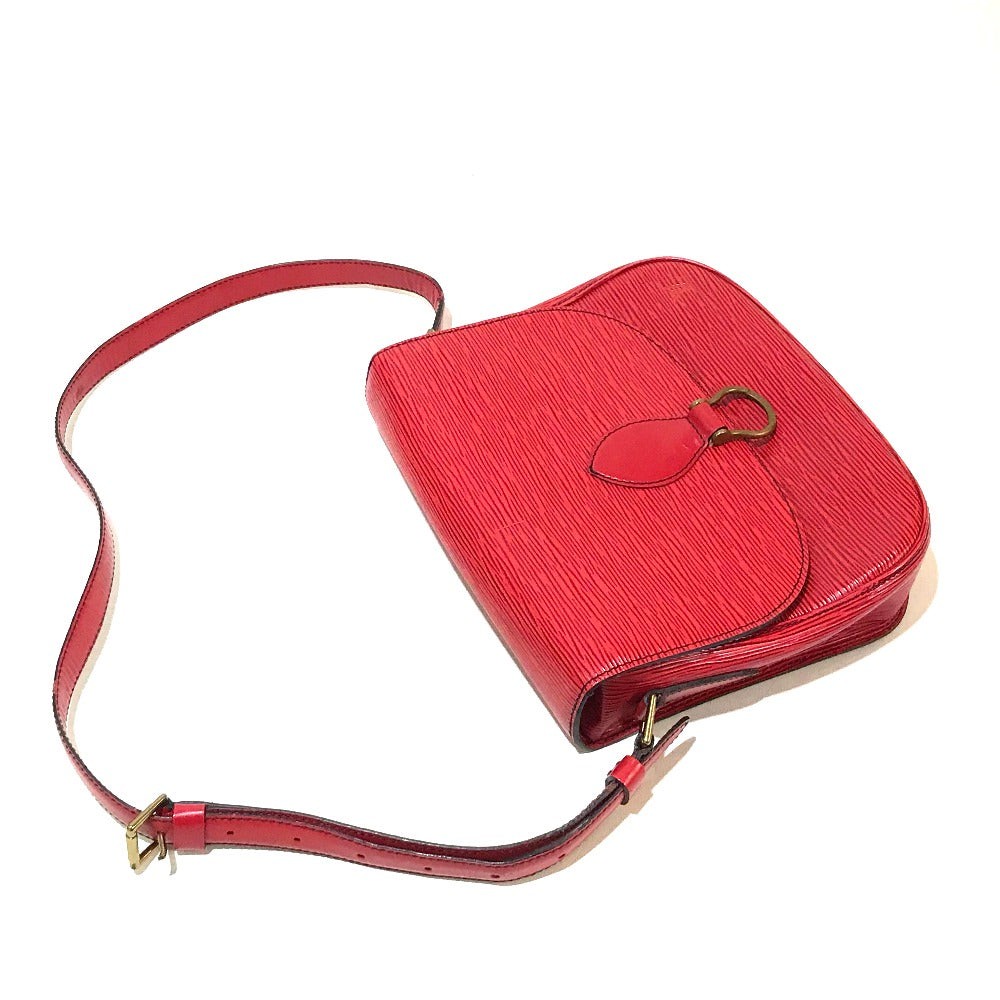 LOUIS VUITTON M52197 Epi Saint-Cloud Crossbody Pochette Shoulder Bag in Epi Leather, Women's, Castilian Red