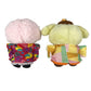SANRIO Osaka Shinsaibashi Limited Edition, Japan Set of 6 plush toys with kimono and Japanese patterns, featuring mascot holders. Kitty, Cinnamon, Kuromi, Piano, Pompompurin, and My Melody Key Holder Bag Charm charm Canvas Multicolore Used