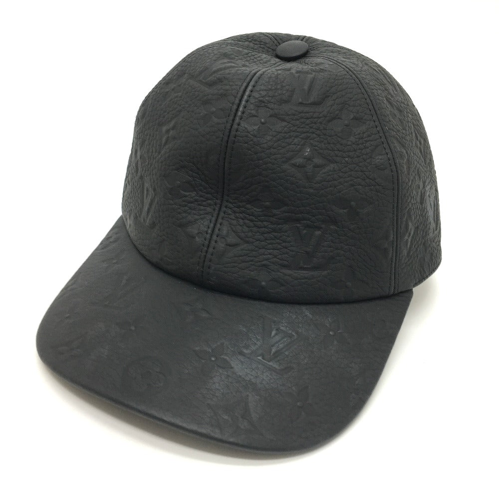 LOUIS VUITTON MP2605 Monogram 1.1 Leather Cap in Taurillon Leather, Black, Men's