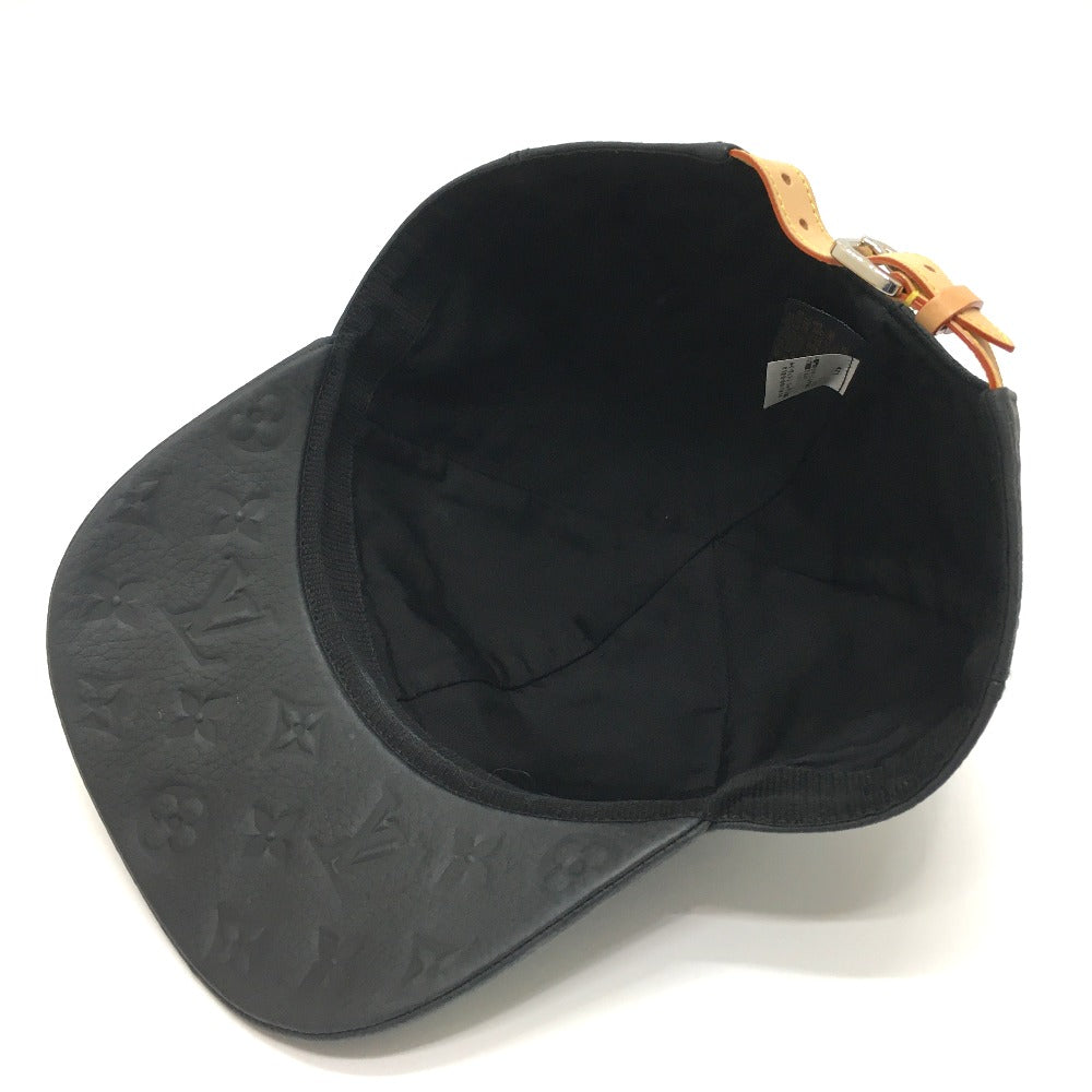 LOUIS VUITTON MP2605 Monogram 1.1 Leather Cap in Taurillon Leather, Black, Men's