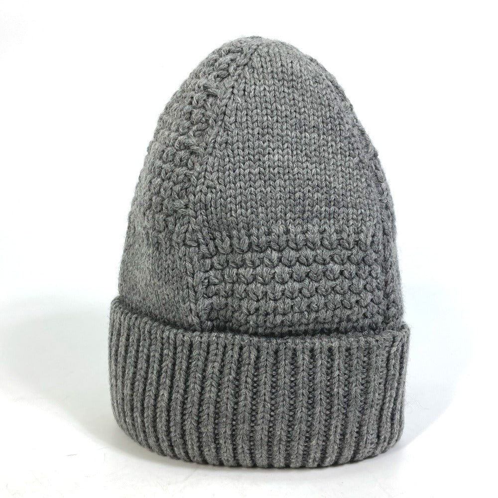 LOUIS VUITTON M74404 Damier Bonnet Helsinki Beanie Knit Cap, Wool, Unisex, Gray