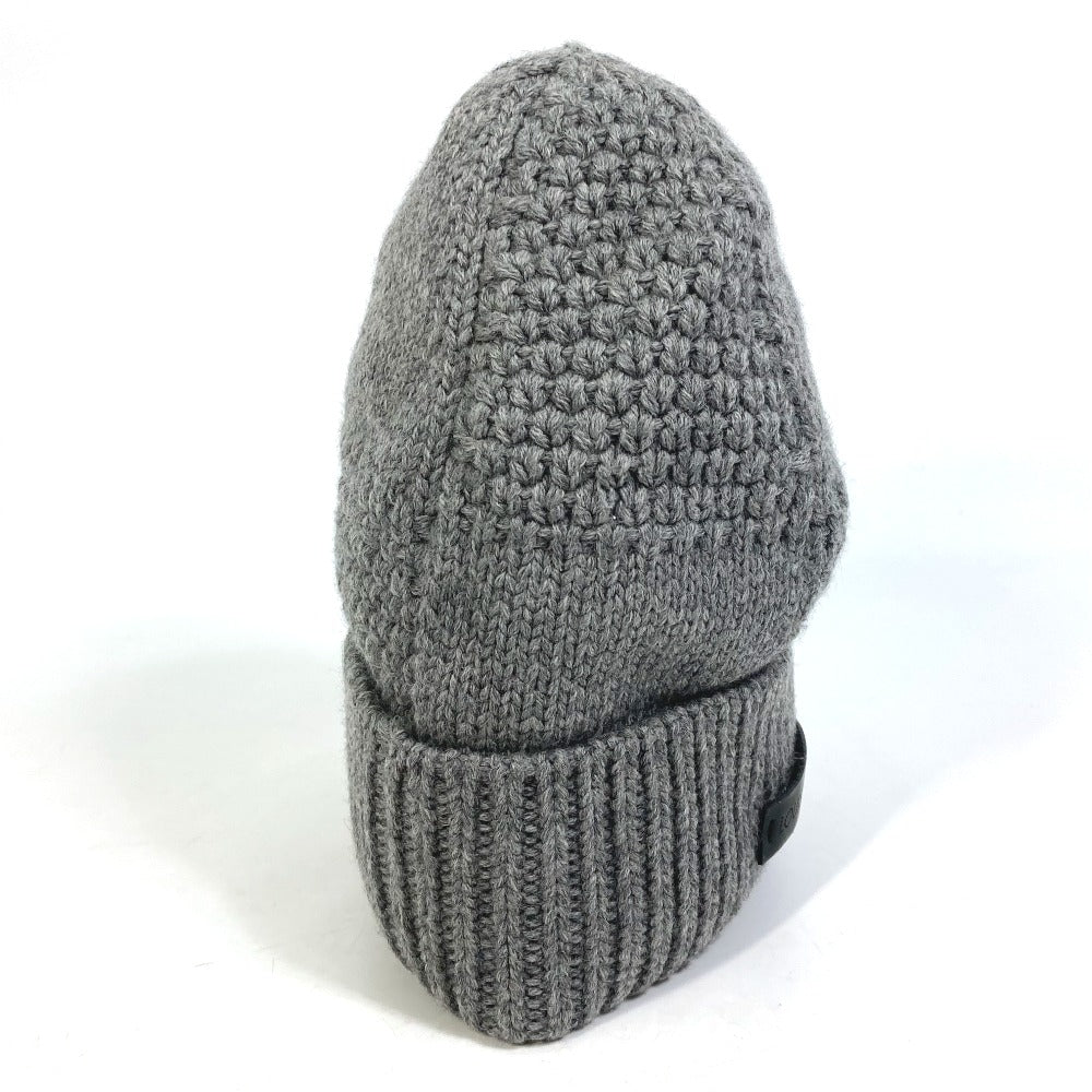 LOUIS VUITTON M74404 Damier Bonnet Helsinki Beanie Knit Cap, Wool, Unisex, Gray