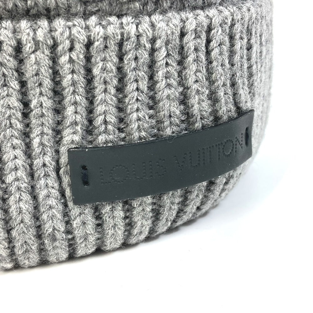 LOUIS VUITTON M74404 Damier Bonnet Helsinki Beanie Knit Cap, Wool, Unisex, Gray