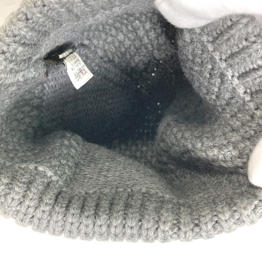 LOUIS VUITTON M74404 Damier Bonnet Helsinki Beanie Knit Cap, Wool, Unisex, Gray