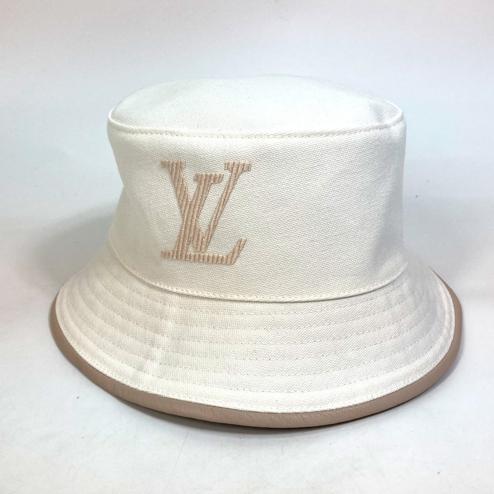 LOUIS VUITTON M77575 アパレル ボブ・LV バディー バケット ハット コットン レディース ホワイト