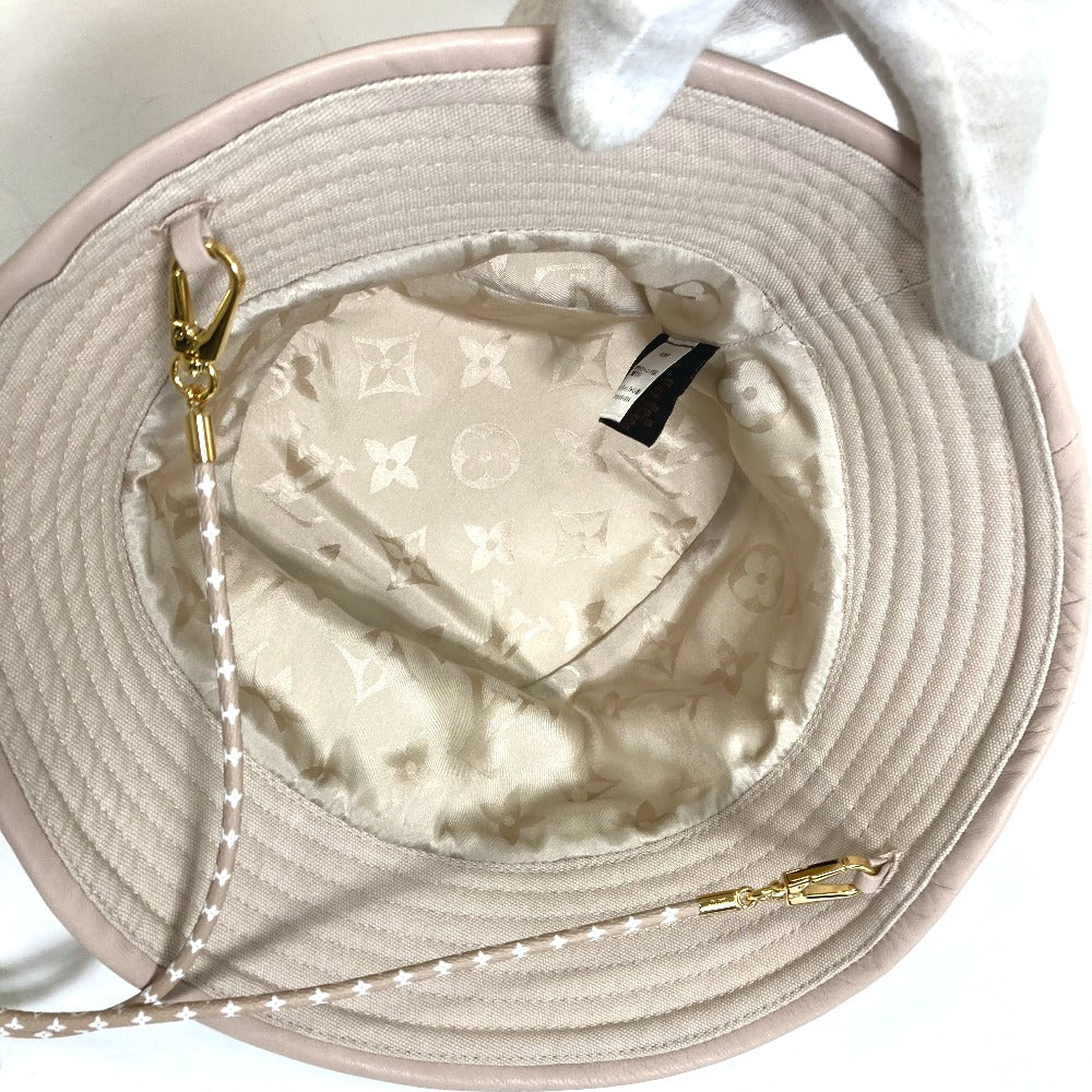 LOUIS VUITTON M77575 アパレル ボブ・LV バディー バケット ハット コットン レディース ホワイト