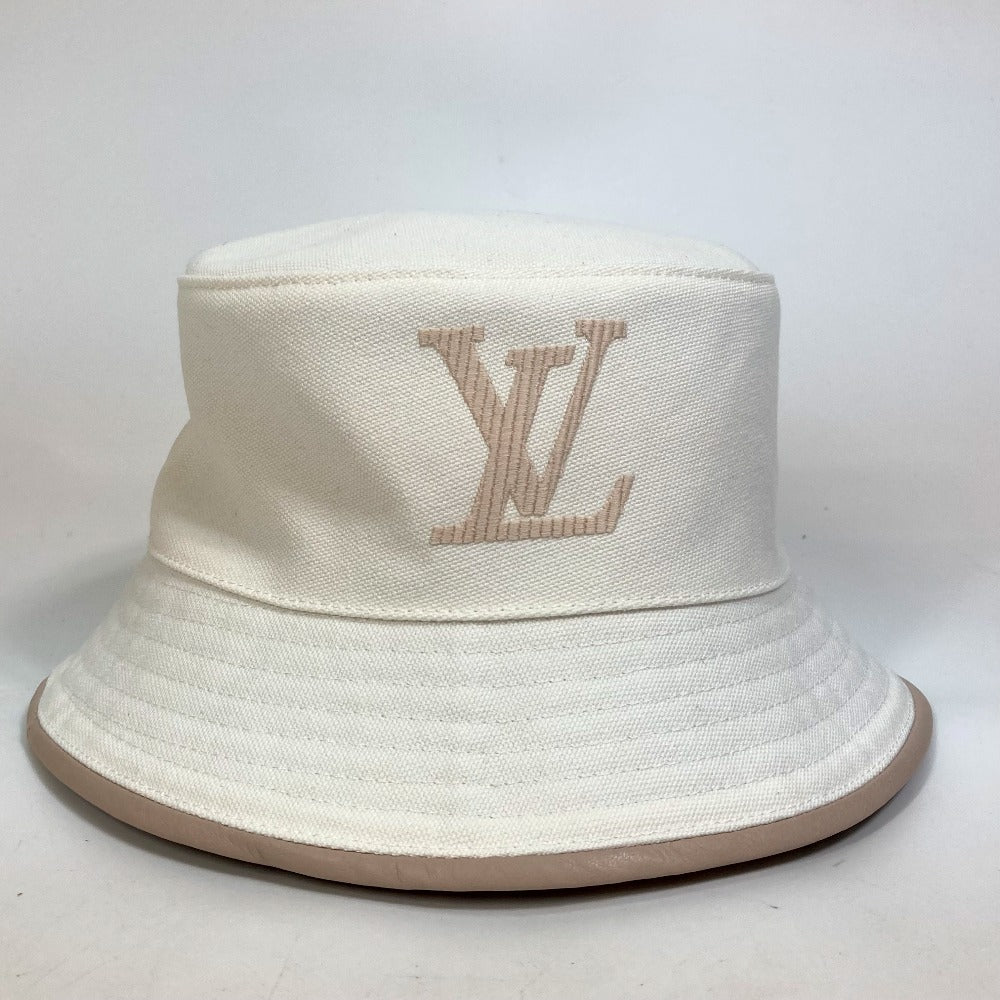 LOUIS VUITTON M77575 アパレル ボブ・LV バディー バケット ハット コットン レディース ホワイト