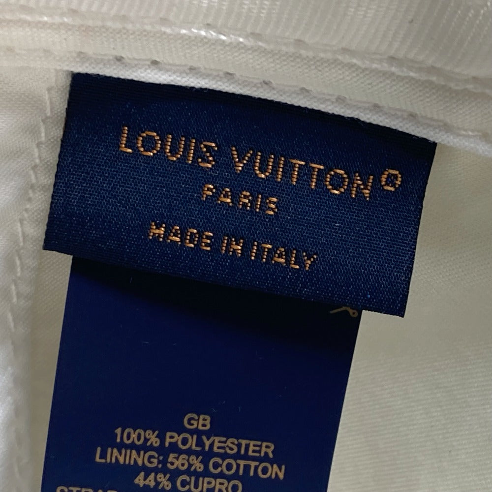 LOUIS VUITTON MP3421 Monogram Velvet Newsboy Cap, Men's, Brown White, Polyester