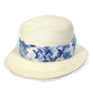 LOUIS VUITTON M76762 Monogram Watercolor Chapeau Summertime Straw Bucket Hat, Women's, Blue