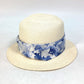 LOUIS VUITTON M76762 Monogram Watercolor Chapeau Summertime Straw Bucket Hat, Women's, Blue