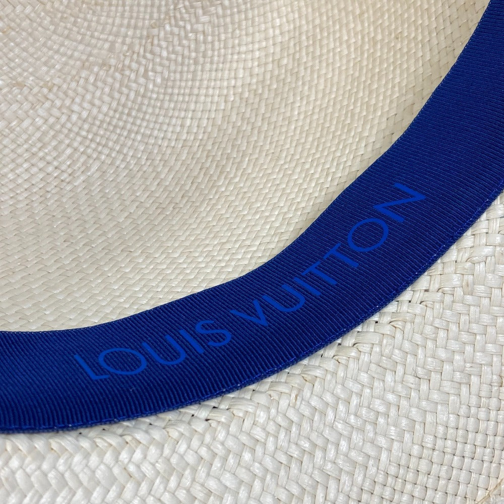 LOUIS VUITTON M76762 Monogram Watercolor Chapeau Summertime Straw Bucket Hat, Women's, Blue
