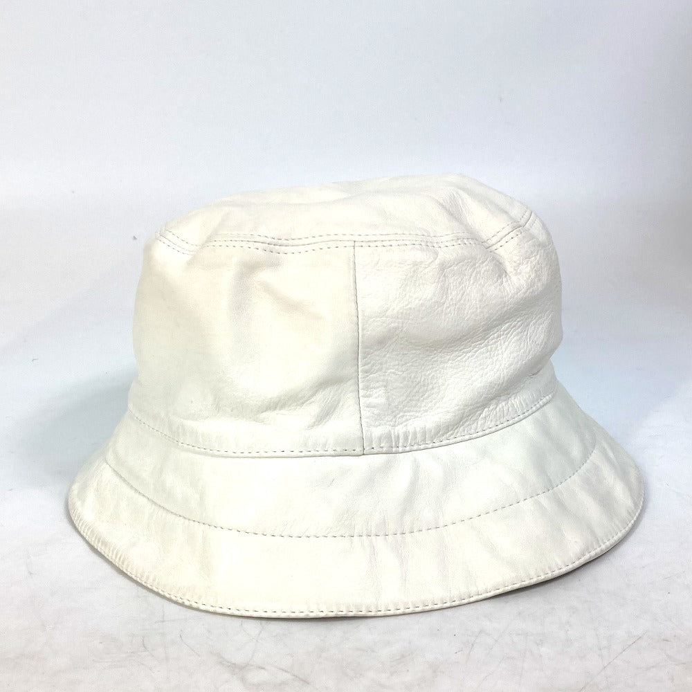 LOUIS VUITTON Louis Vuitton Cup LVCUP Bucket Hat, Leather, Women's, White