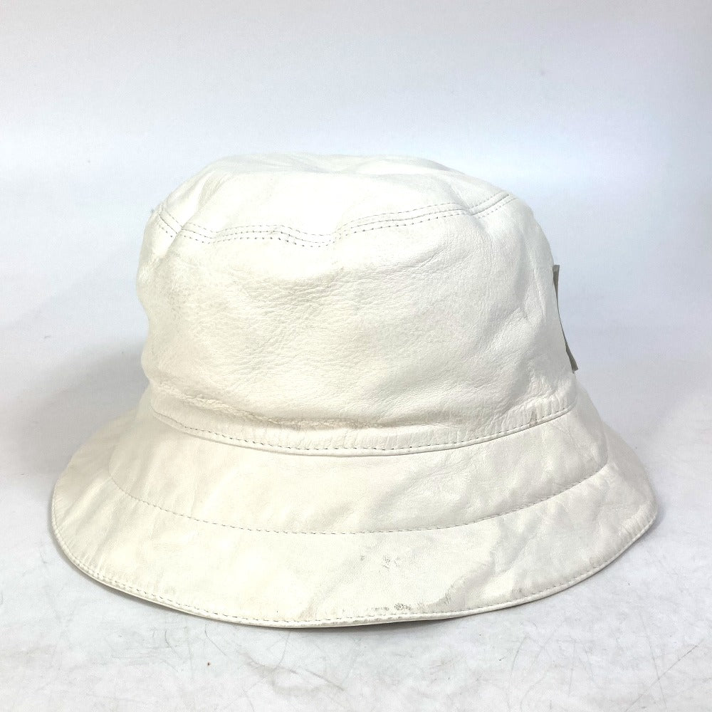 LOUIS VUITTON Louis Vuitton Cup LVCUP Bucket Hat, Leather, Women's, White