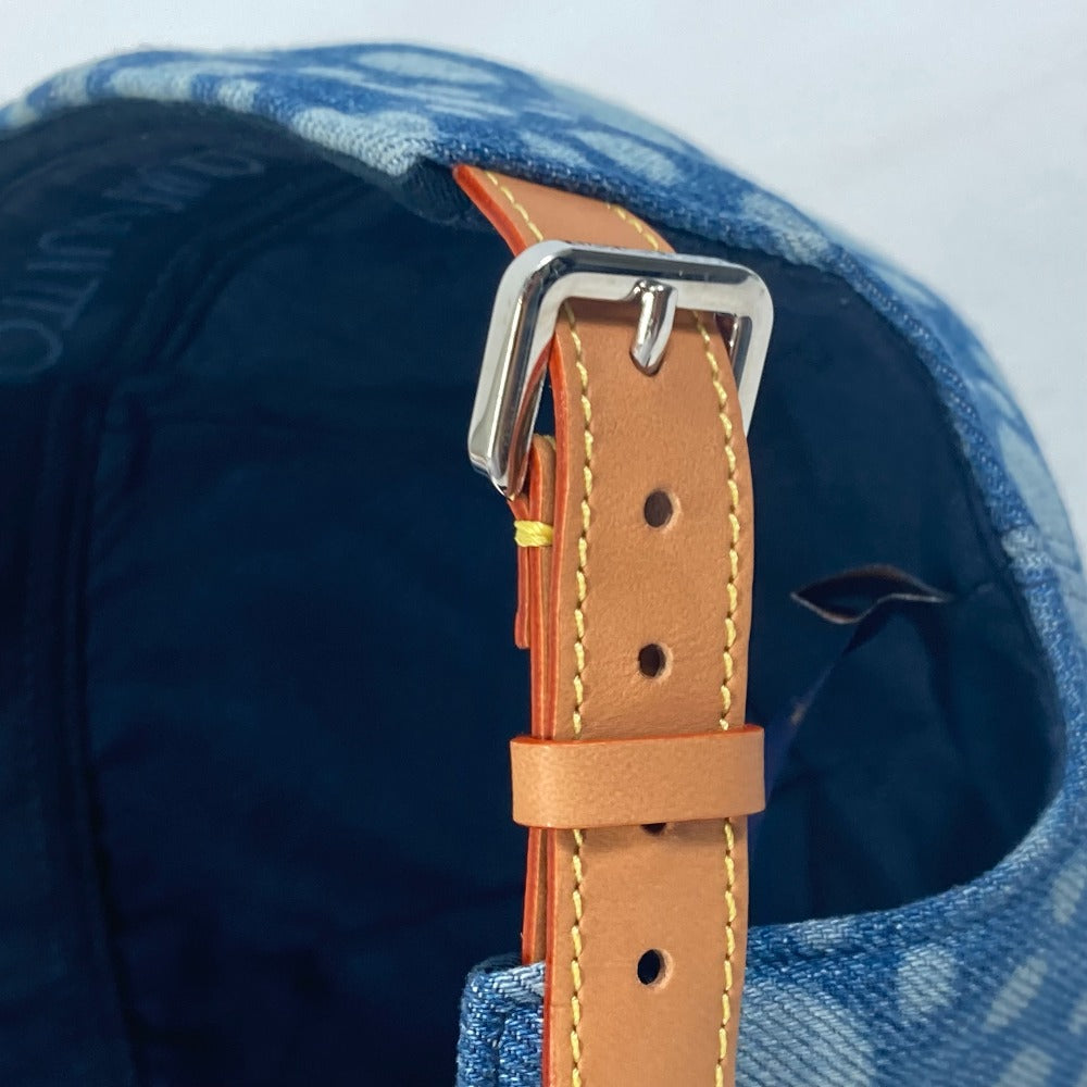 LOUIS VUITTON M7062M 草間彌生コラボ LV × YK キャップ・インフィニティ ドット 帽子 キャップ帽 ベースボール キャップ コットン メンズ ブルー
