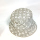 LOUIS VUITTON M7058S Monogram Jacquard Denim Bucket Hat, Nylon, Women's, Beige