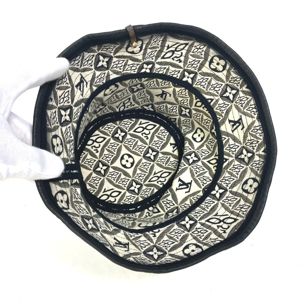 LOUIS VUITTON MP2828 Since1854 Bob Bucket Hat, Cotton, Women's, Black