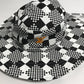 LOUIS VUITTON MP2965 Distorted Damier Hat, Bucket Hat, Bob Hat, Polyester, Men's, Black
