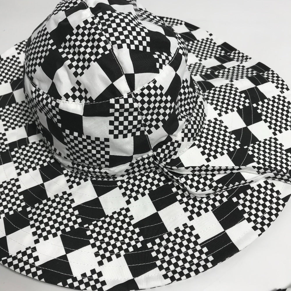 LOUIS VUITTON MP2965 Distorted Damier Hat, Bucket Hat, Bob Hat, Polyester, Men's, Black