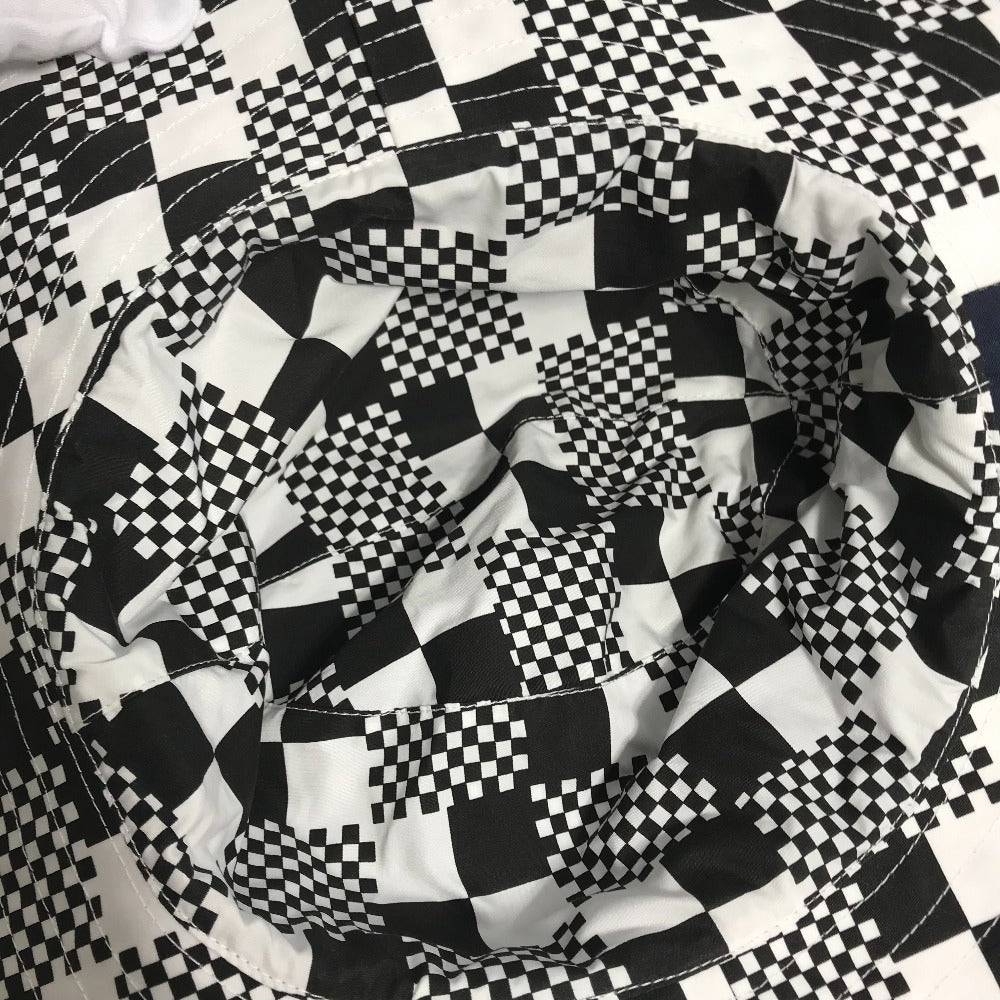 LOUIS VUITTON MP2965 Distorted Damier Hat, Bucket Hat, Bob Hat, Polyester, Men's, Black