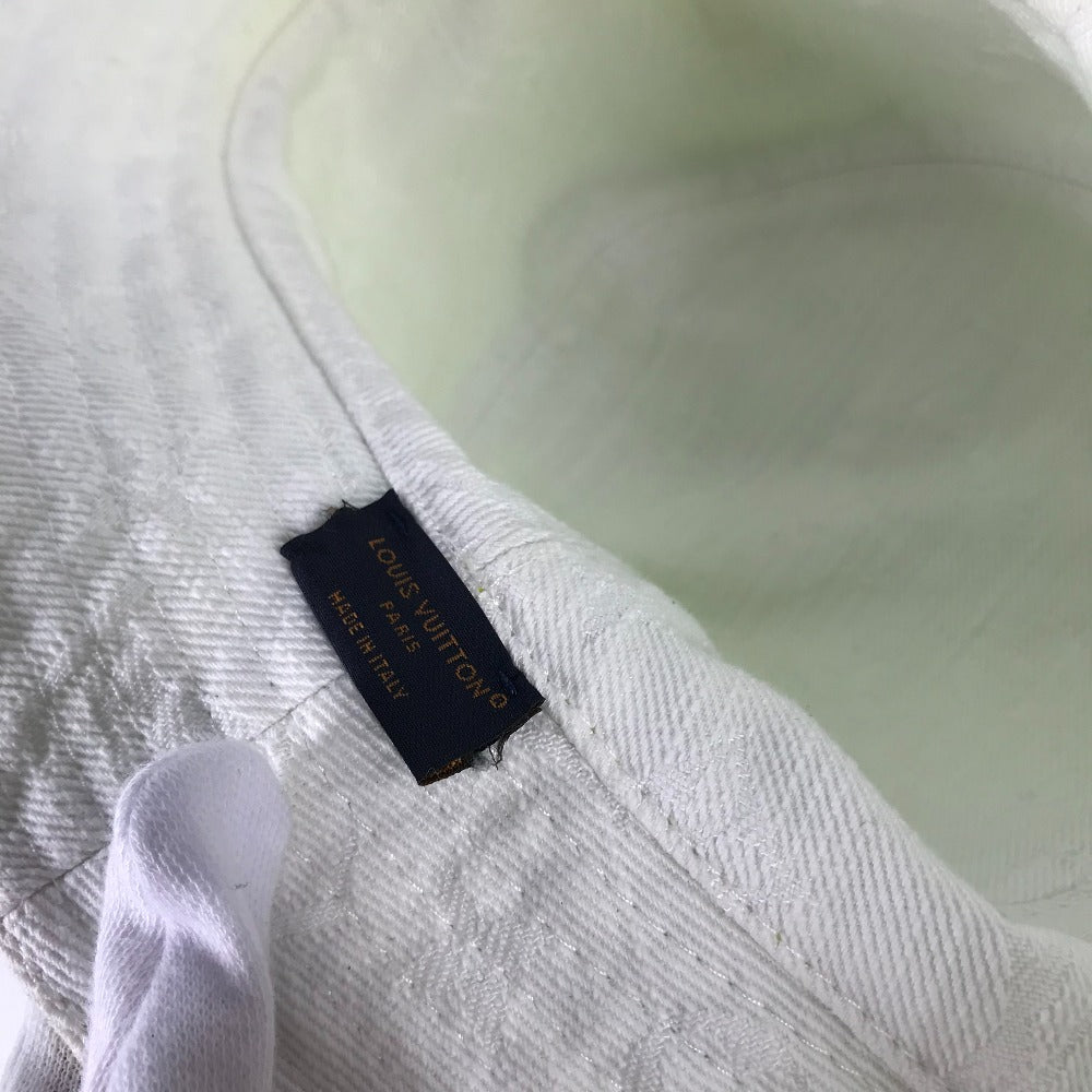 LOUIS VUITTON M7064L Two-Tone Monogram Bucket Hat, Neon, Men's, Cotton, Bob Hat, Yellow