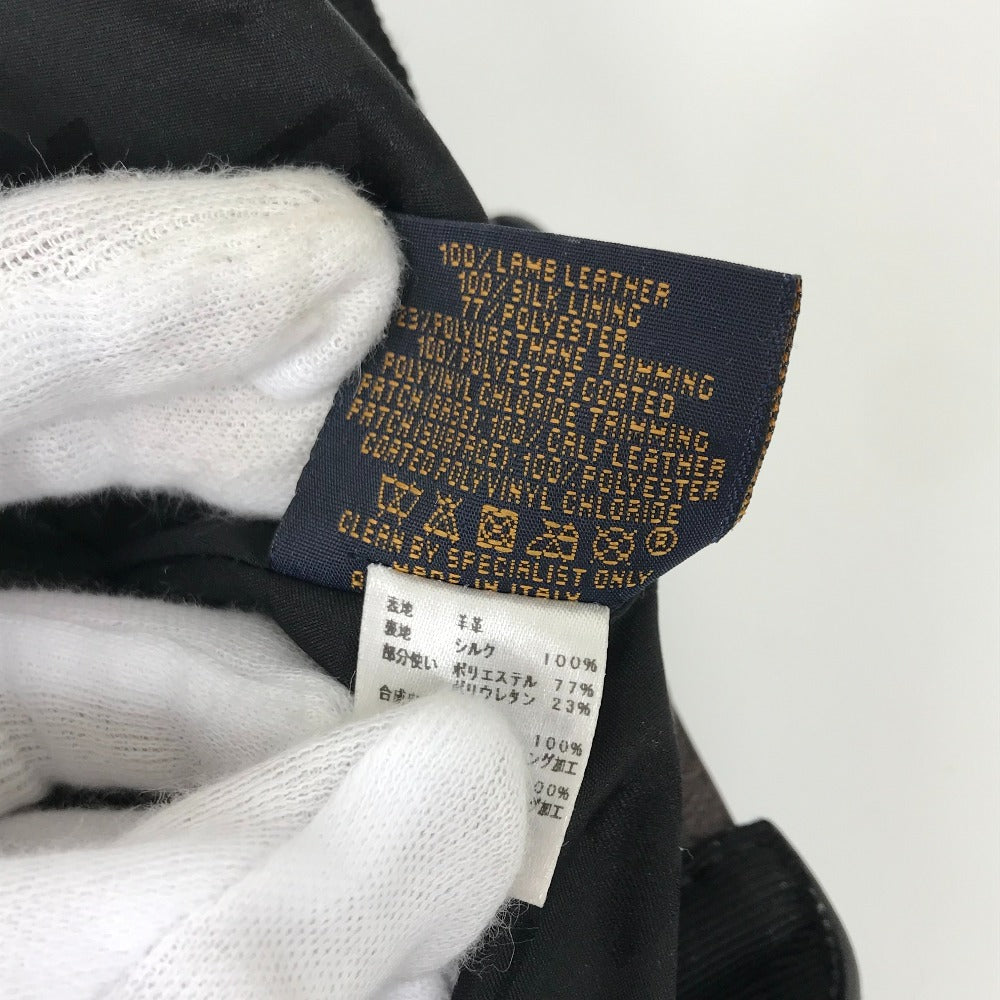 LOUIS VUITTON M76950 モノグラムフラワー キャップ・プレイ 帽子 キャップ帽 ベースボール キャップ レザー メンズ ブラック