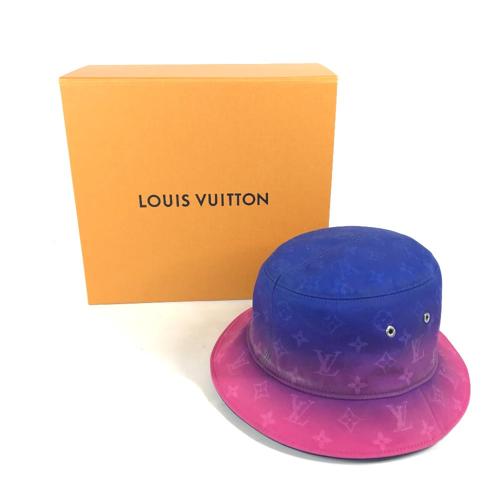 LOUIS VUITTON MP3297 バケットハット イリュージョン モノグラム ハット帽 帽子 バケットハット ボブハット ハット コットン レディース ピンク