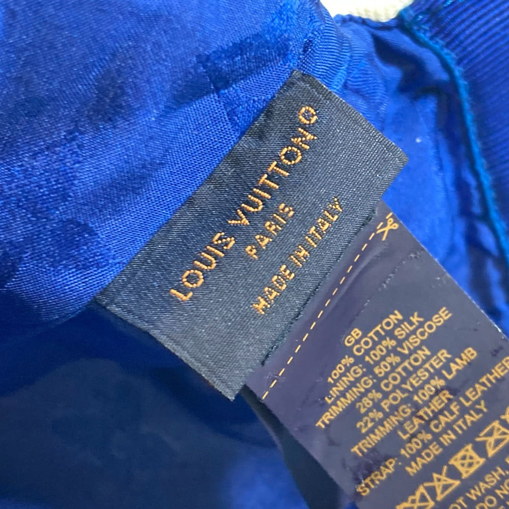 LOUIS VUITTON M77741 LV マッチ モノグラム キャップ 帽子 キャップ帽 ベースボール キャップ コットン レディース ブルー