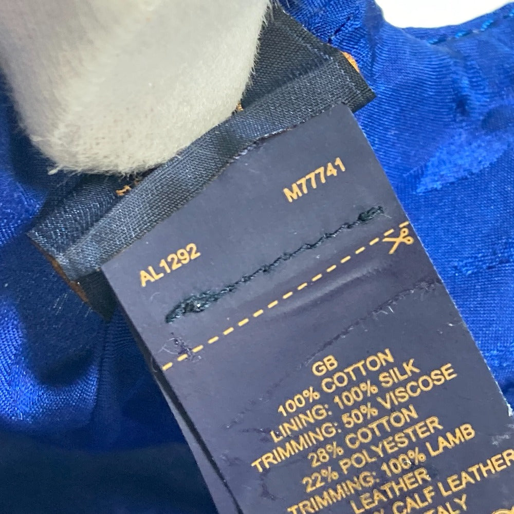 LOUIS VUITTON M77741 LV マッチ モノグラム キャップ 帽子 キャップ帽 ベースボール キャップ コットン レディース ブルー