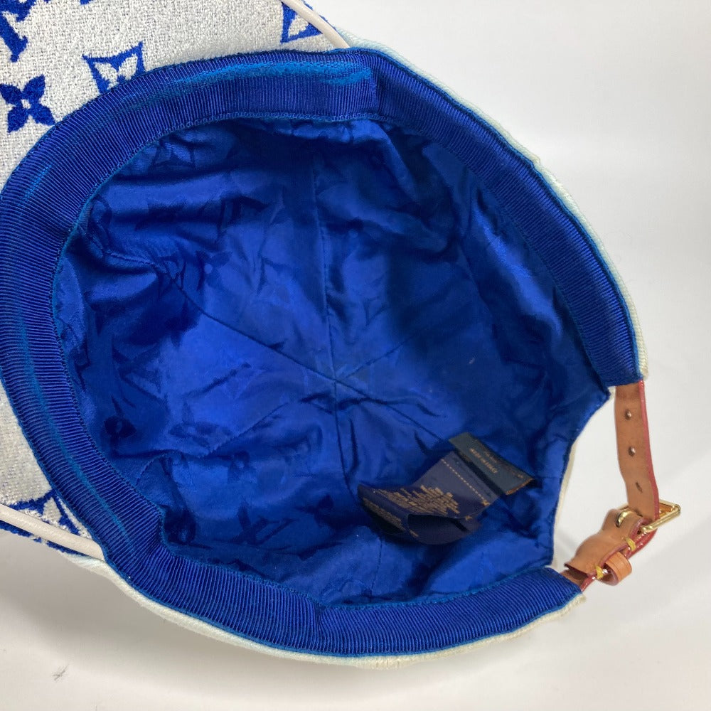 LOUIS VUITTON M77741 LV マッチ モノグラム キャップ 帽子 キャップ帽 ベースボール キャップ コットン レディース ブルー