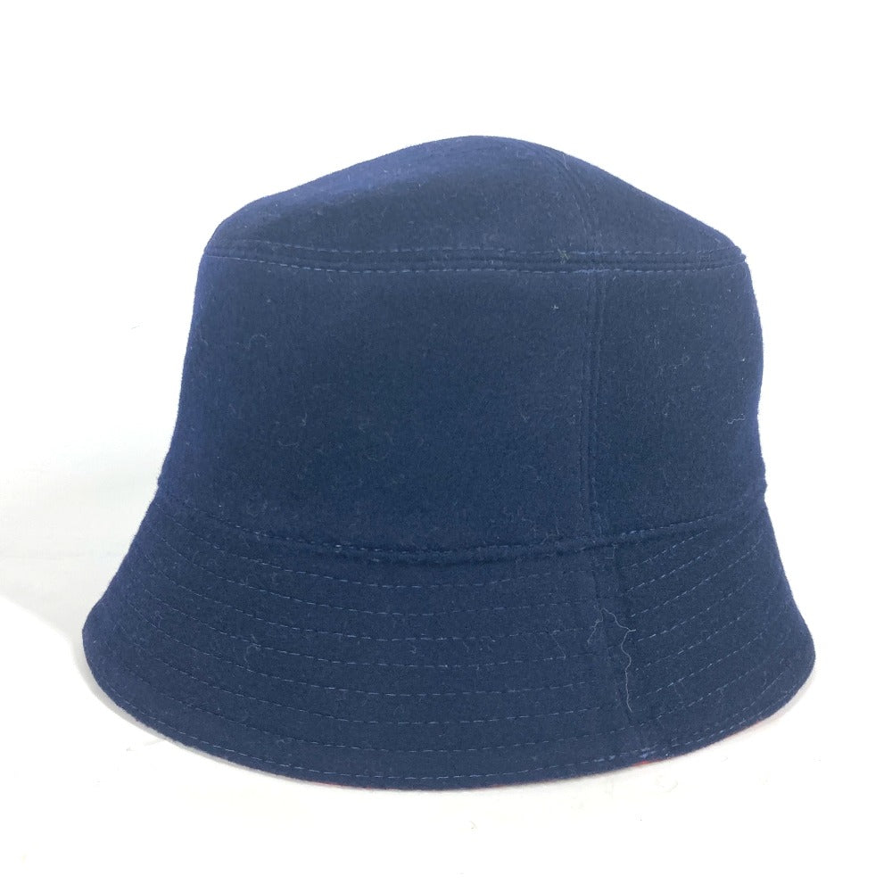 LOUIS VUITTON M7011M Chapeau Monogram Record Hat, Bucket Hat, Bob Hat, Wool, Men's, Navy