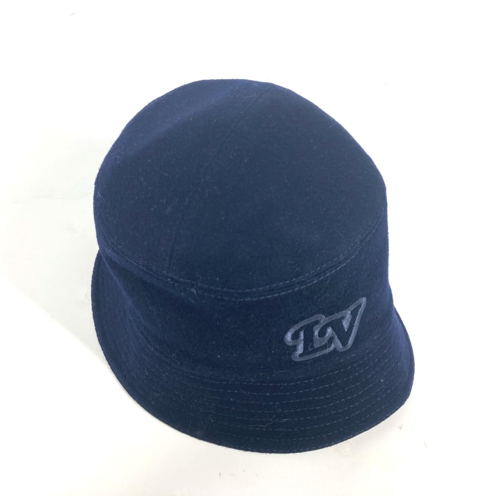 LOUIS VUITTON M7011M Chapeau Monogram Record Hat, Bucket Hat, Bob Hat, Wool, Men's, Navy
