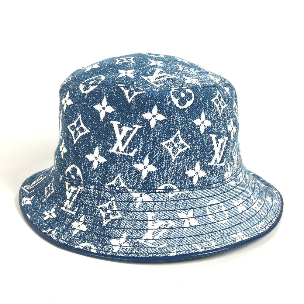 LOUIS VUITTON M77435 モノグラム デニム バケットハット・デニム ハット帽 帽子 バケットハット ボブハット ハット ポリアミド レディース ブルー - brandshop-reference