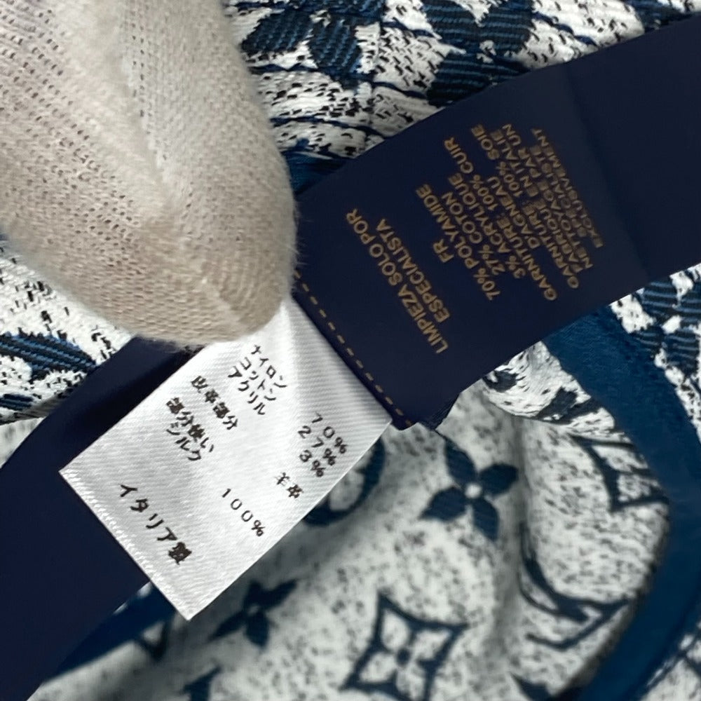 LOUIS VUITTON M77435 モノグラム デニム バケットハット・デニム ハット帽 帽子 バケットハット ボブハット ハット ポリアミド レディース ブルー - brandshop-reference