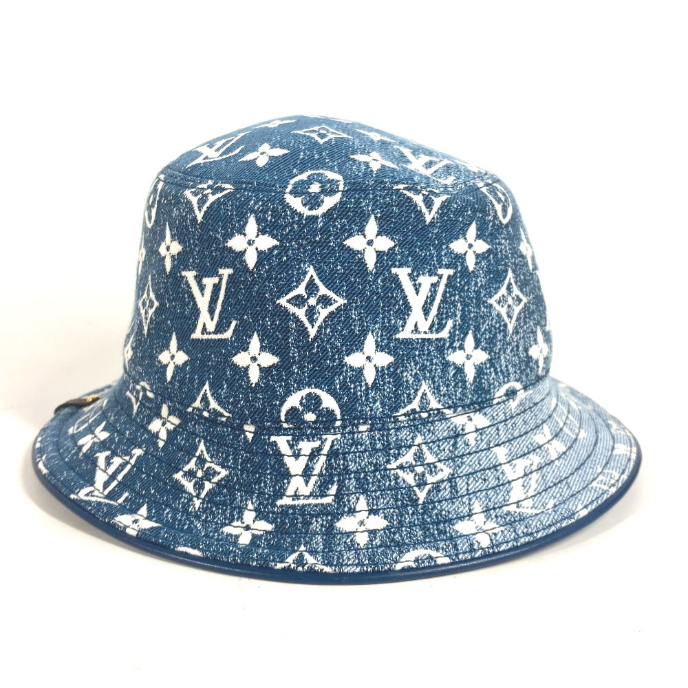 LOUIS VUITTON M77435 モノグラム デニム バケットハット・デニム ハット帽 帽子 バケットハット ボブハット ハット ポリアミド レディース ブルー - brandshop-reference