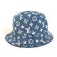 LOUIS VUITTON M77435 モノグラム デニム バケットハット・デニム ハット帽 帽子 バケットハット ボブハット ハット ポリアミド レディース ブルー - brandshop-reference