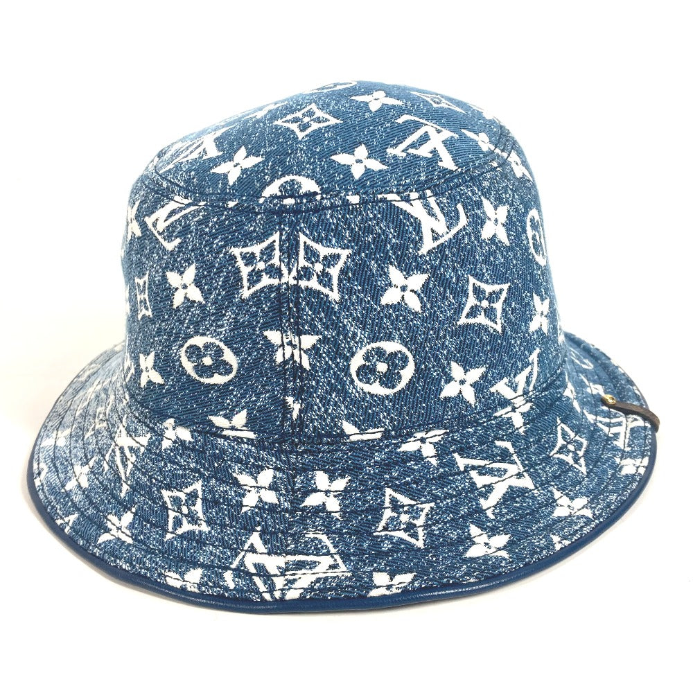 LOUIS VUITTON M77435 モノグラム デニム バケットハット・デニム ハット帽 帽子 バケットハット ボブハット ハット ポリアミド レディース ブルー - brandshop-reference