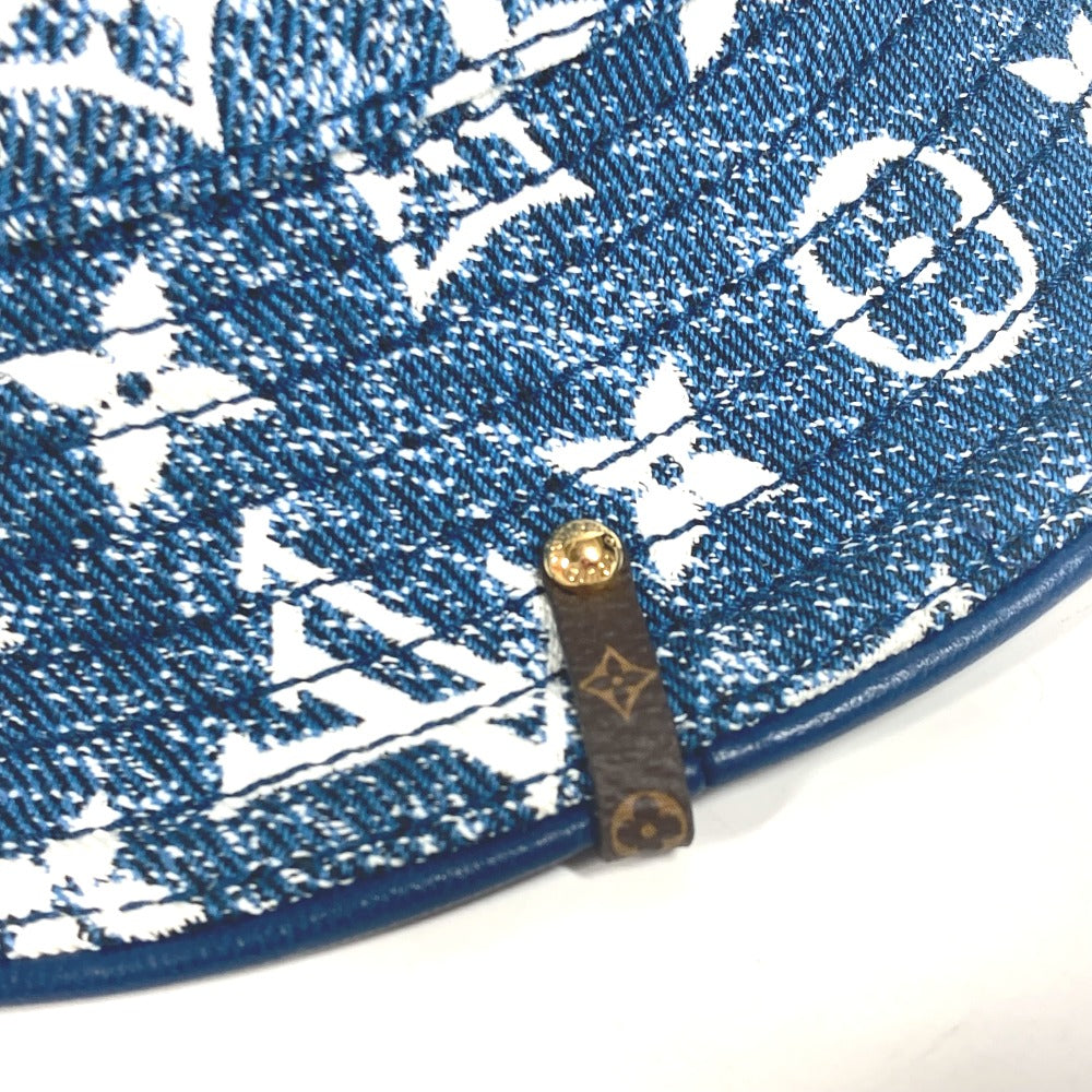 LOUIS VUITTON M77435 モノグラム デニム バケットハット・デニム ハット帽 帽子 バケットハット ボブハット ハット ポリアミド レディース ブルー - brandshop-reference