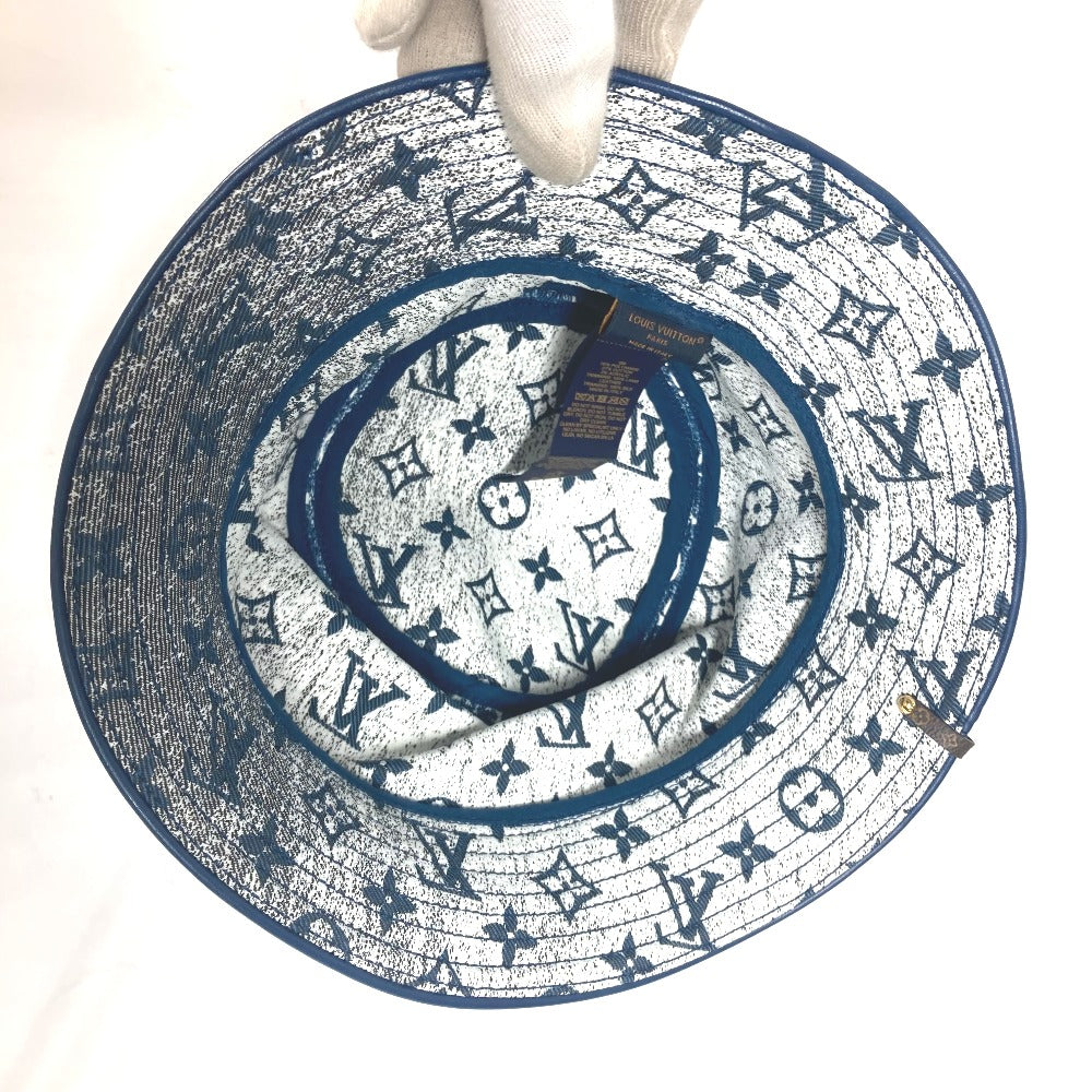 LOUIS VUITTON M77435 モノグラム デニム バケットハット・デニム ハット帽 帽子 バケットハット ボブハット ハット ポリアミド レディース ブルー - brandshop-reference