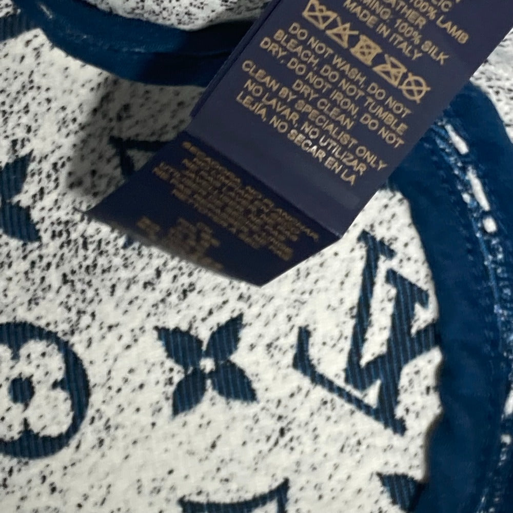 LOUIS VUITTON M77435 モノグラム デニム バケットハット・デニム ハット帽 帽子 バケットハット ボブハット ハット ポリアミド レディース ブルー - brandshop-reference