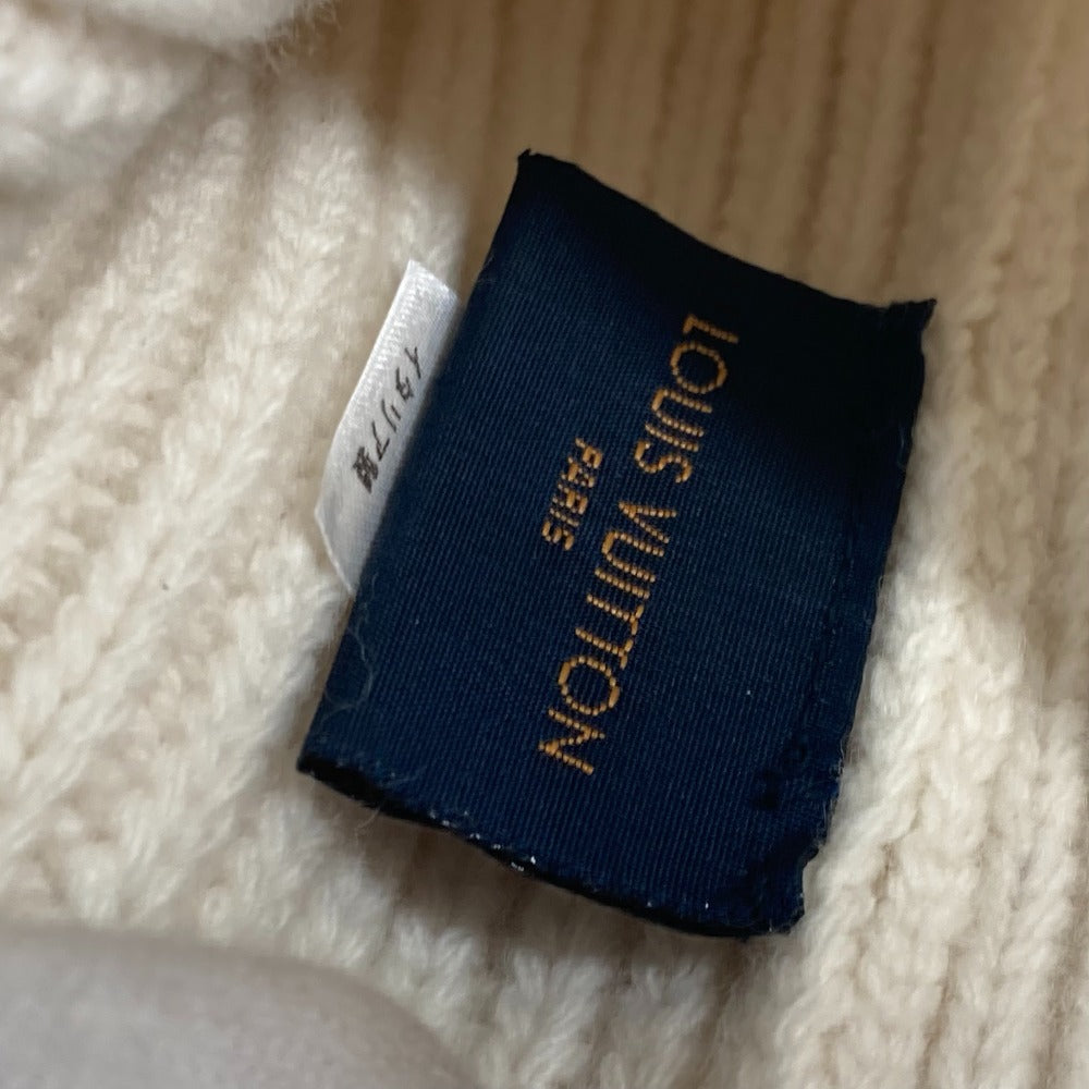 LOUIS VUITTON M76707 モノグラム ワッペン ボネ LVビーニー ビーニー 帽子 ニット帽 ニットキャップ ニット帽 ウール レディース ホワイト