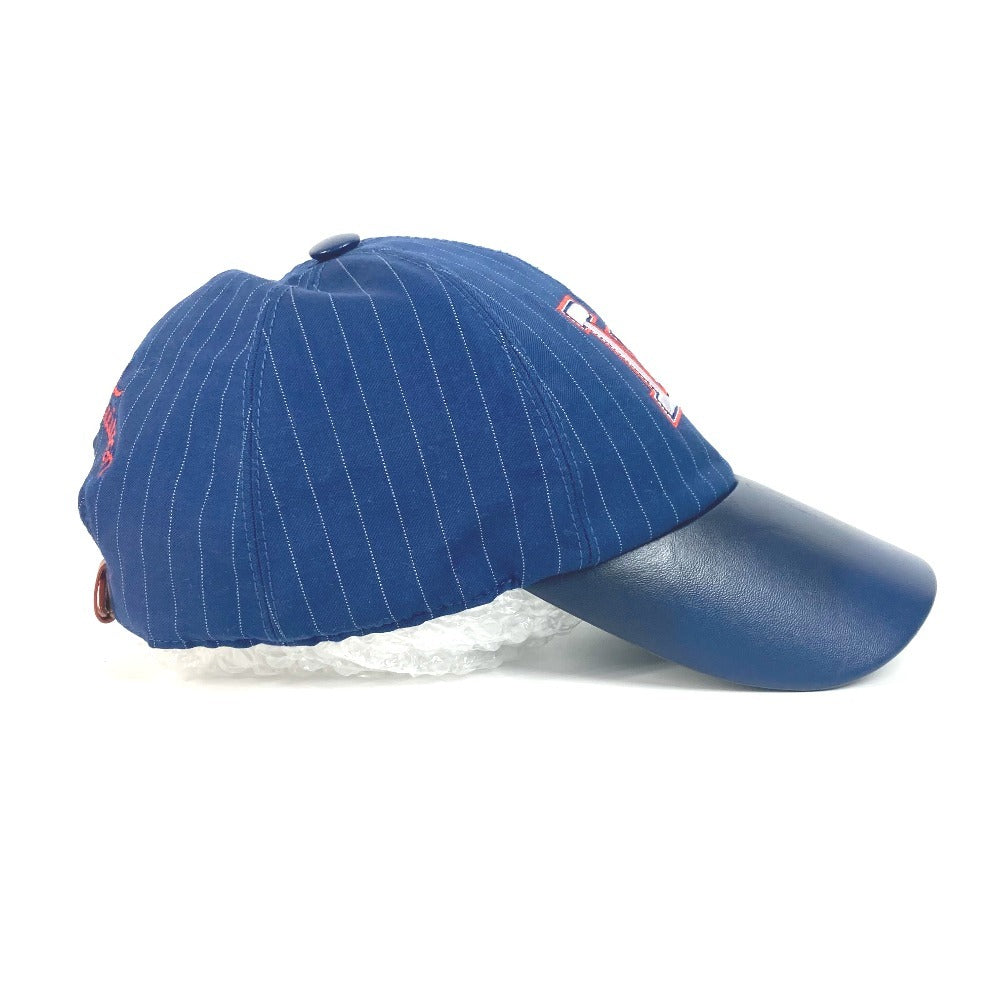 LOUIS VUITTON M7007M Newsboy/LV Varsity Baseball Cap, Cotton, Unisex, Navy