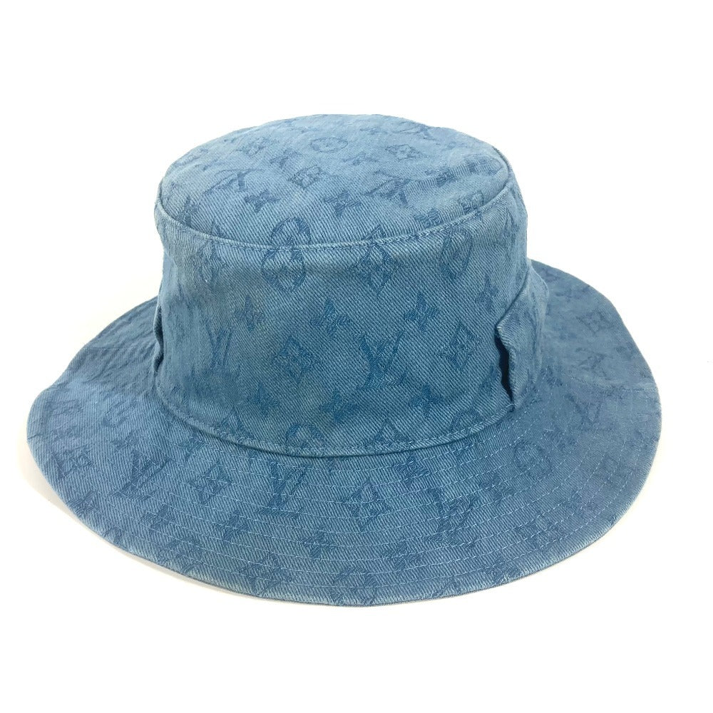 LOUIS VUITTON M77591 モノグラム シャプカ・スケーター カラー ブロックス ハット帽 帽子 バケットハット ボブハット ハット コットン ユニセックス ブルー