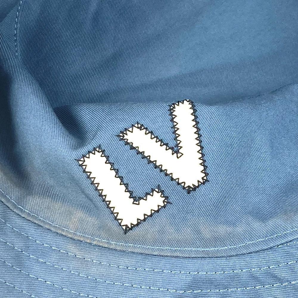 LOUIS VUITTON M77591 モノグラム シャプカ・スケーター カラー ブロックス ハット帽 帽子 バケットハット ボブハット ハット コットン ユニセックス ブルー