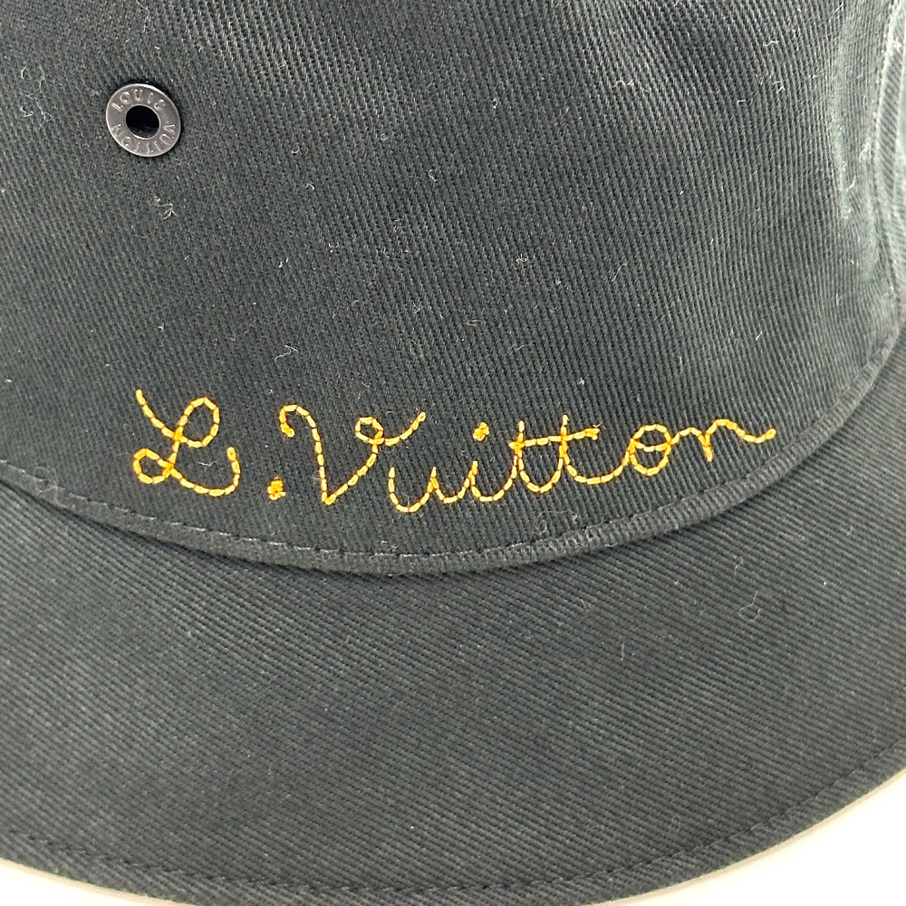LOUIS VUITTON MP2947 Bonnet Distorted Damier Hat Cap Bucket Hat Bob Hat Hat Cotton Men's Black