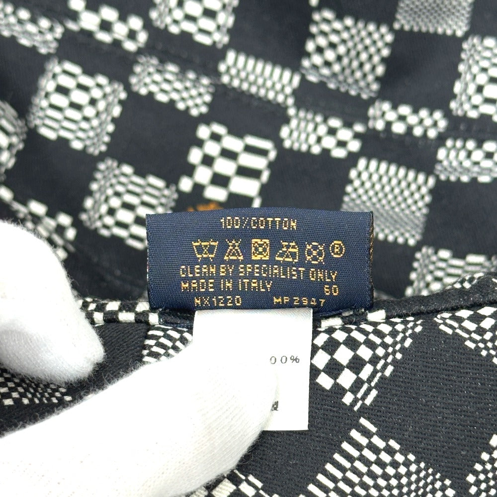 LOUIS VUITTON MP2947 Bonnet Distorted Damier Hat Cap Bucket Hat Bob Hat Hat Cotton Men's Black