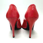 BOTTEGA VENETA open toe heel shoes pumps enamel Red 7 Used